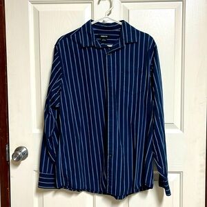 Claiborne Men’s Button up Long Sleeve Shirt Size Large